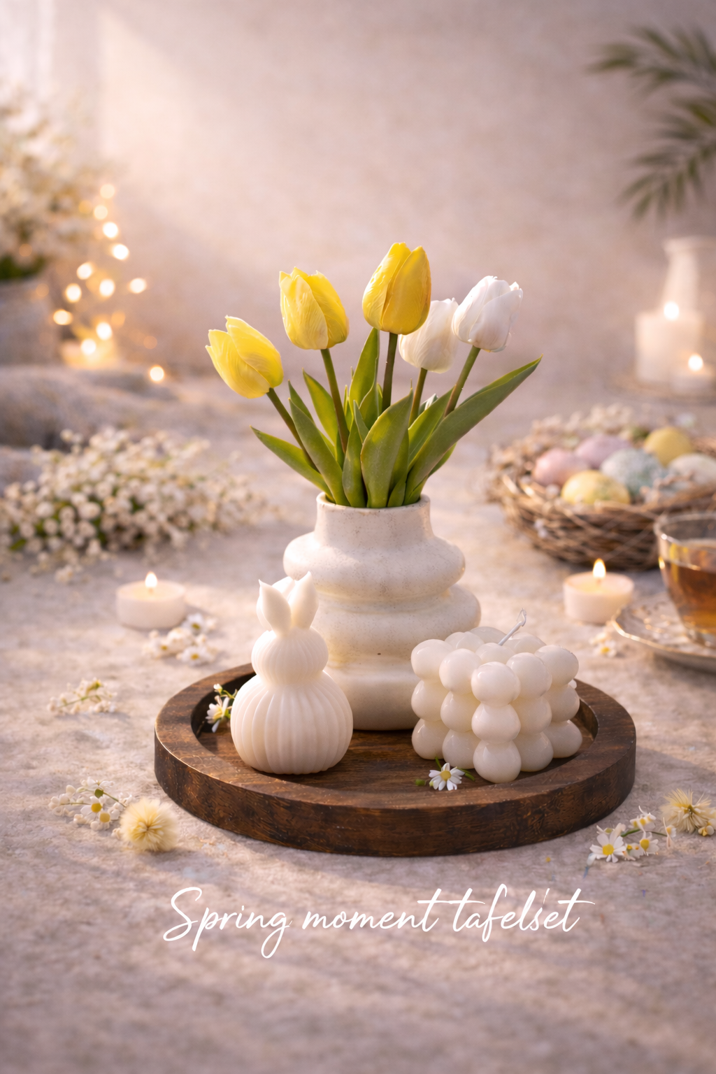 Spring Moment Tafel set – Warm Neutraal (19,5 cm)